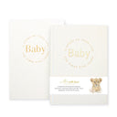 Baby Memory Book with Keepsake Box - White