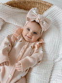 Pink Bunny Topknot-Blossom & Pear- Tiny Trader - Gold Coast Baby Shop