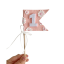 Pink Daisy Birthday Cake Topper-Nash and Willow-1- Tiny Trader - Gold Coast Baby Shop