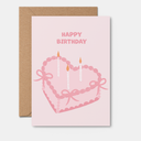 Pink Vintage Cake | GREETING CARD, Birthday card, girly-Quokka the Rocker- Tiny Trader - Gold Coast Baby Shop