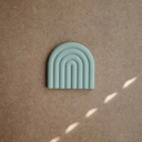 Rainbow Teether | Cambridge Blue-Mushie- Tiny Trader - Gold Coast Baby Shop