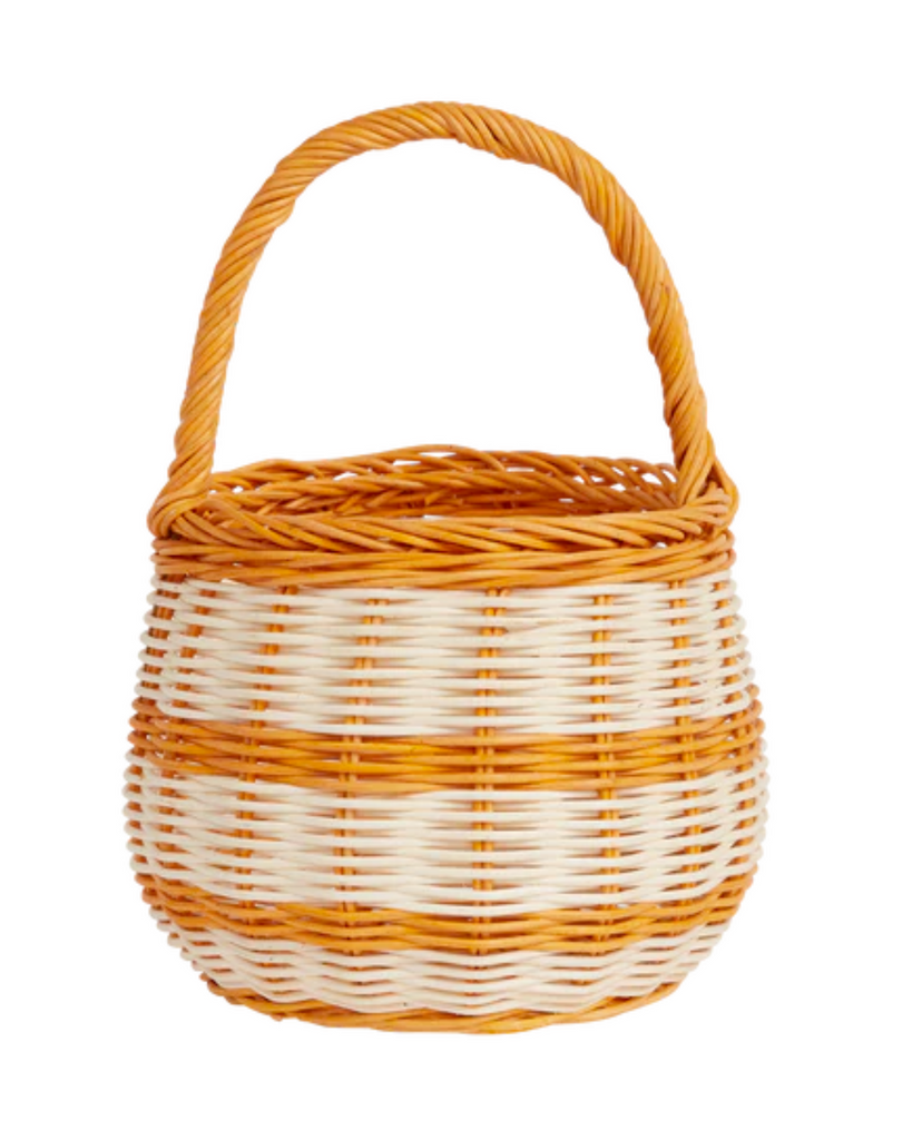 Rattan Berry Basket | Stripe-Olli Ella-Tiny Trader