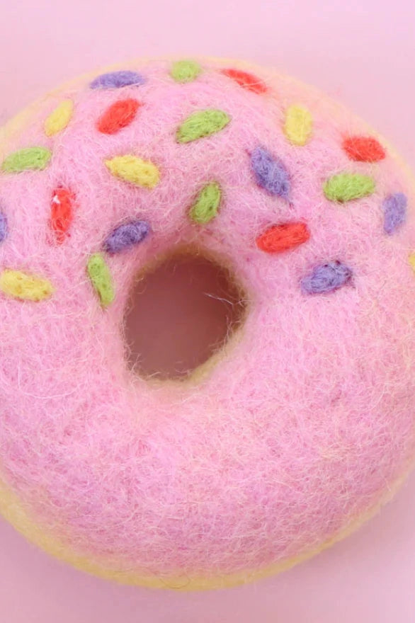 Single Donut | Various-Juni Moon-Pink Half Sprinkle- Tiny Trader - Gold Coast Kids Shop - Gold Coast Baby Shop -