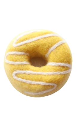 Single Donut | Various-Juni Moon-Yellow Stripe- Tiny Trader - Gold Coast Kids Shop - Gold Coast Baby Shop -
