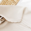 Sweet Baby Heirloom Knit Blanket - OATMEAL