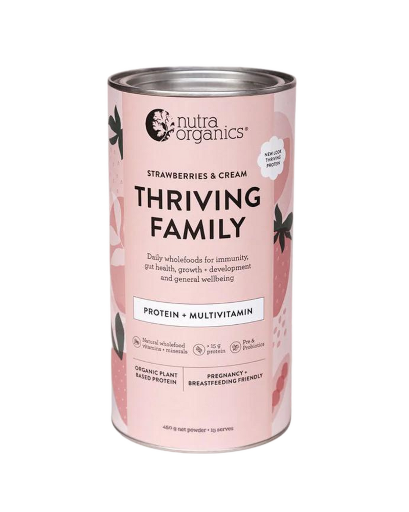 Thriving Family | Strawberries & Cream 450g-Nutra Organics-Tiny Trader