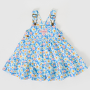 Tully Tiered Pinafore Dress Seaside | Daisy-Goldie+Ace-6-12M- Tiny Trader - Gold Coast Baby Shop