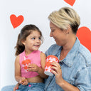 Hearts Babychino Cup 4oz - WITH STRAW