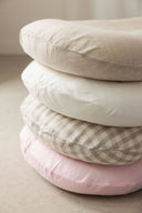 Baby Lounger Nest + Gingham Linen Cover: Beige