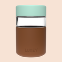 REGULAR - Reusable Glass Coffee Cup 8oz: PAPAYA