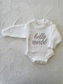 Hello World Romper - Long Sleeve