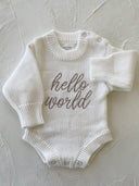 Hello World Romper - Long Sleeve
