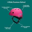 i-Glide Premium Kids Helmet - Pink