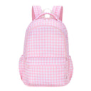 Pink Gingham Campus School Backpack
