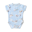 Snuggle Hunny | Taking Flight Short Sleeve Organic Bodysuit