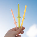 Smoo reusable silicone straw set